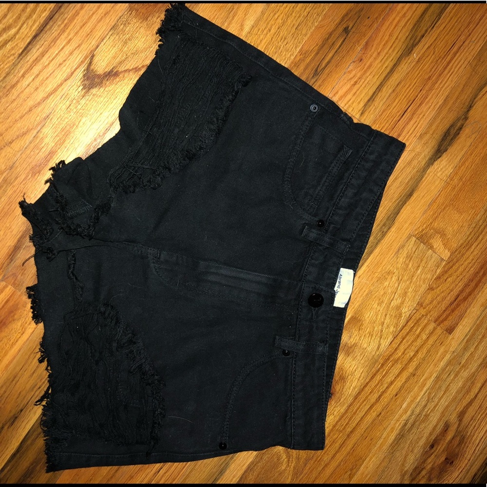Abrand black high waisted shorts